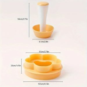 Flower Shaped Pastry Dough Tamper and Cutter Set