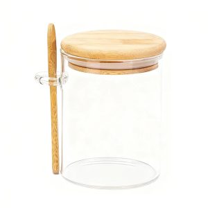 FreshSeal Borosilicate Glass Storage Jar Set - Airtight Canister with Spoon for Coffee, Tea & Pantry Organization