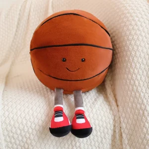 Fun Football Doll and Basketball Plush Toy, Comfortable Pillow, Interactive Dog and Cat Toy, Pet Ball for Play