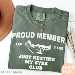 Funny Dad Shirt Just Resting My Eyes Shirt Fathers Day Gift Dad Joke Tee