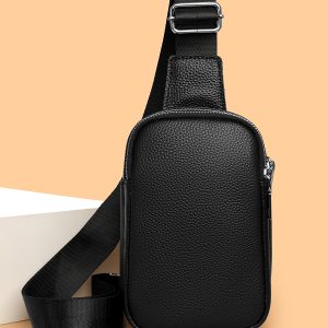 Genuine Leather Crossbody Chest Bag for Women Stylish Shoulder Purse