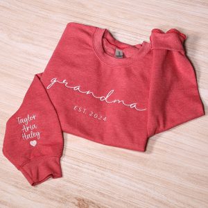 Grandma Sweatshirt Personalized Est Year Custom Grandma Shirt Cozy Gift