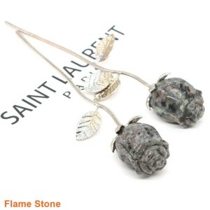 Hand Carved Rose Crystal Healing Stone Romantic Gift Decor