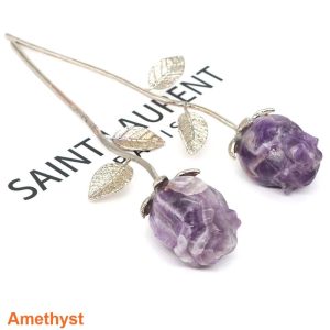 Hand-Carved Rose Quartz Crystal Flower - Romantic Healing Stone Gift & Decor