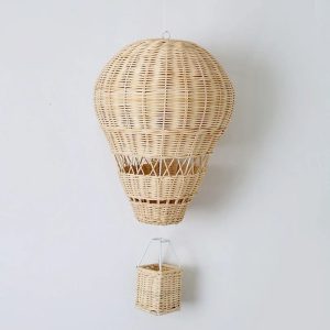 Handcrafted Architectural Rattan Hot Air Balloon Decor