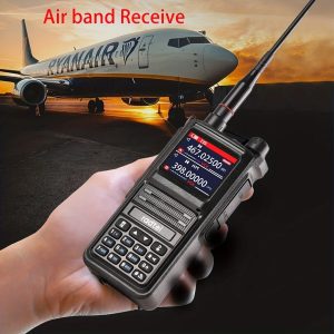 Handheld Full Band Ham Transceiver with Channels Air Band Scanner & NOAA Weather Receiver