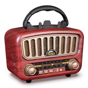 HeritageTune Retro Bluetooth Speaker AM FM SW Radio with USB TF Playback