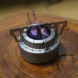 High Efficiency Titanium Camping Stove StandFoldable Cross Rack for Outdoor Cooking Gear