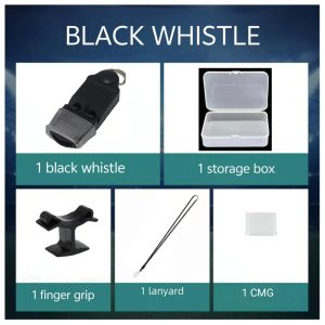 High-Pitched Referee Whistle for Sports & Emergencies Durable ABS Construction