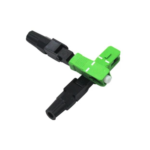 High-Speed SC/APC Fiber Optic Quick Connector Kit Single Mode FTTH Fast Install