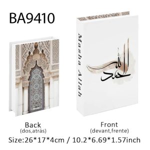 Islamic Decorative Book Storage Box Luxury Coffee Table Organizer
