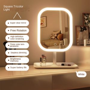LED Makeup Mirror with Touch Function for Women Bedroom Dressing