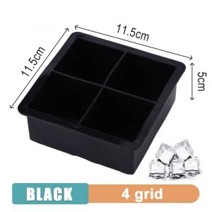 Large Silicone Ice Cube Tray Giant Square Ice Mold for Drinks