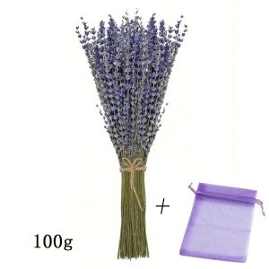 Lavender & Gypsophila Dried Bouquet | 90g Natural Baby's Breath Wedding Floral | Romantic Boho Home Decor Gift