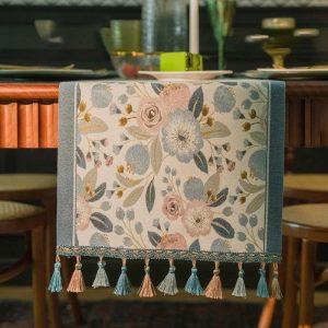Lemon Floral Table Runner Farmhouse Decor