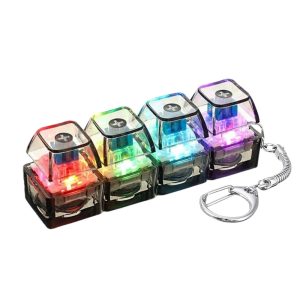 Light Up Keyboard Fidget Keychain for Stress Relief