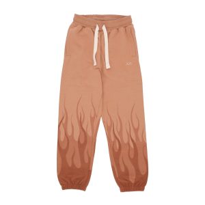 Lightweight Men's Double Flames Pants Terracotta