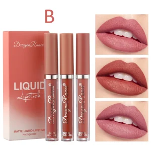 Long Lasting Matte Liquid Lipsticks Set Waterproof Beauty Cosmetics for Women