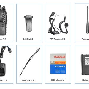Long Range Walkie Talkie with Headphones Channel Two-Way Radio