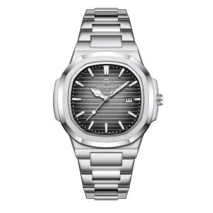 Luxury Military Square Dial Men Waterproof Quartz Watch with Luminous Date & Week