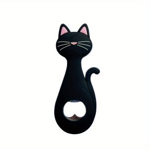 Magnetic Cat Bottle Opener and Refrigerator Decoration Cartoon Beer Opener with Strong Magnet