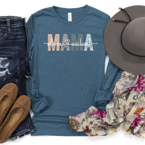 Mama Shirt Leopard Print Graphic Tee Trendy Mom Outfit Cute Everyday Gift