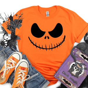Matching Family Pumpkin Face Shirts - Funny Halloween Costume Tees for Family Group Outfits