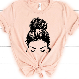 Messy Bun Mom Shirt Cute Mom Life Tee Mothers Day Gift