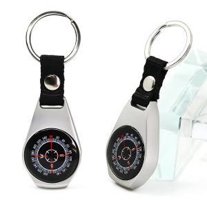 Metal Keychain Compass Precision Navigation Tool for Outdoor Adventures | Shatter-resistant Zinc Alloy | Compact