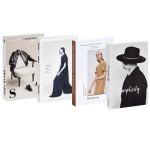 Modern Aesthetic Faux Book Set for Coffee Table & Bookshelf Decor (4pcs)