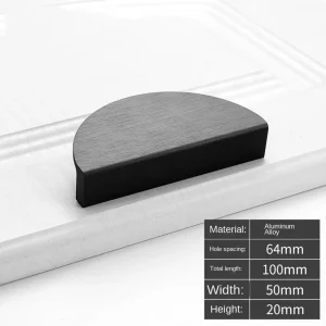 Modern Hidden Cabinet Handle Half Moon Drawer Pull