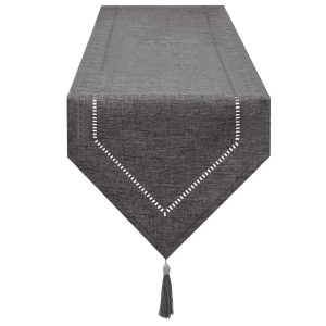 Modern Solid Color Linen Table Runner | Minimalist Easy-Care Textile for Dining & Coffee Tables