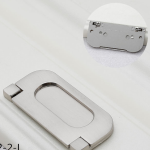 Modern Zinc Alloy Recessed Cabinet Pull Hidden Wardrobe Door Handle