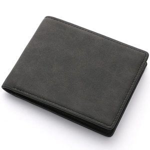 Multi-Card Slot Mens Wallet - Slim PU Leather Large-Capacity Folding Purse
