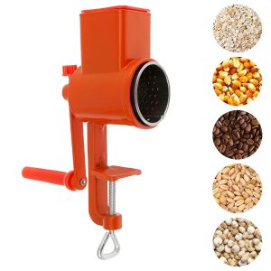 Multi Purpose Manual Grain Mill & Hand Crank Food Grinder for Home Flour and Spices