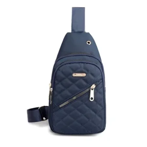 Multiple Color Slanted Fabric Neutral Style Backpack for Men and Women