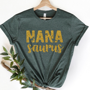 Nana Saurus Shirt Cute Grandma Tee Gift for Nana