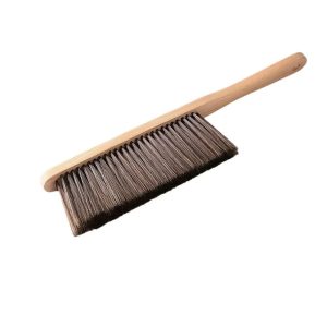 Natural Wood Coffee Cleaning Brush - Anti-Static Barista Grinder & Desktop Dusting Brush with Soft Bristles