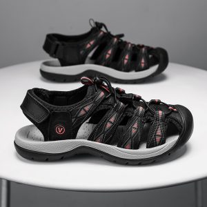 New Designer Genuine Leather Women Sandals, Lightweight Outdoor Gladiator Sandals & Heeled Summer Footwear