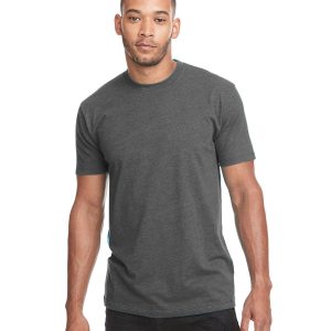Next Level N6210 Unisex CVC Crewneck T-Shirt - Heather Heavy Metal - XS