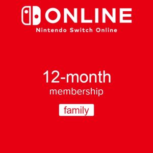 Nintendo Switch Online 12 Month Family Membership Code: EU & UK