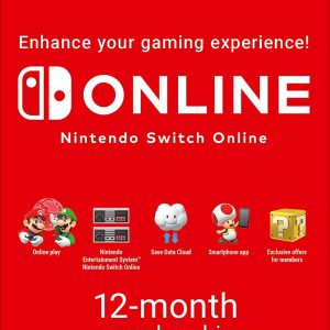 Nintendo Switch Online 12 Month Membership Code: EU & UK