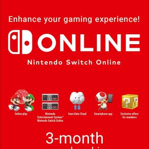 Nintendo Switch Online - 3 Months (90 Days) Individual Membership (Nintendo Switch): Europe