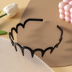 Non-Slip U-Shape Hair Comb Headband for Women | Fluffy Top Hair Bands