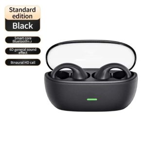 Open Ear Clip On Wireless Bluetooth Earbuds for Sports and Calls