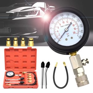 PSI Engine Compression Tester Kit for Petrol Cars Motorcycles and ATVs