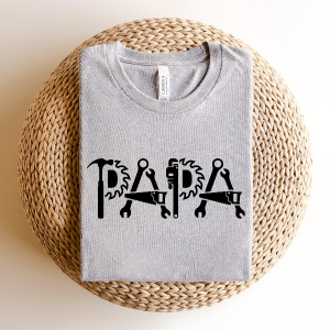 Papa Fixer of Things Shirt Funny Tools Dad Tee Gift