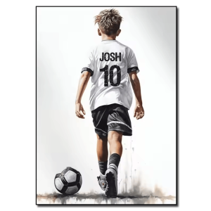 Personalized Football Player Poster Custom Sports Wall Art for Bedroom & Gifts