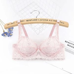 Plus Size Embroidery Lace Push-Up Bra