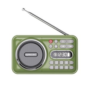 PocketWave Portable FM Radio Bluetooth Speaker with Recorder and LED Display